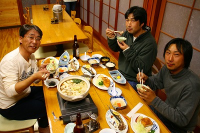 鮭の白子で夕食.jpg